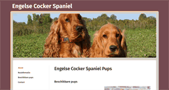 Desktop Screenshot of engelse-cocker-spaniel-pups.be